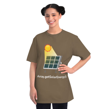 Array.getSolarEnergy() Tee | Eco Coder Solar Shirt | Usha Creations