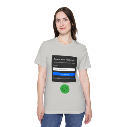 Forgot Password UI Fail Tech Humor T Shirt | Code Meme Tees | Usha Creations