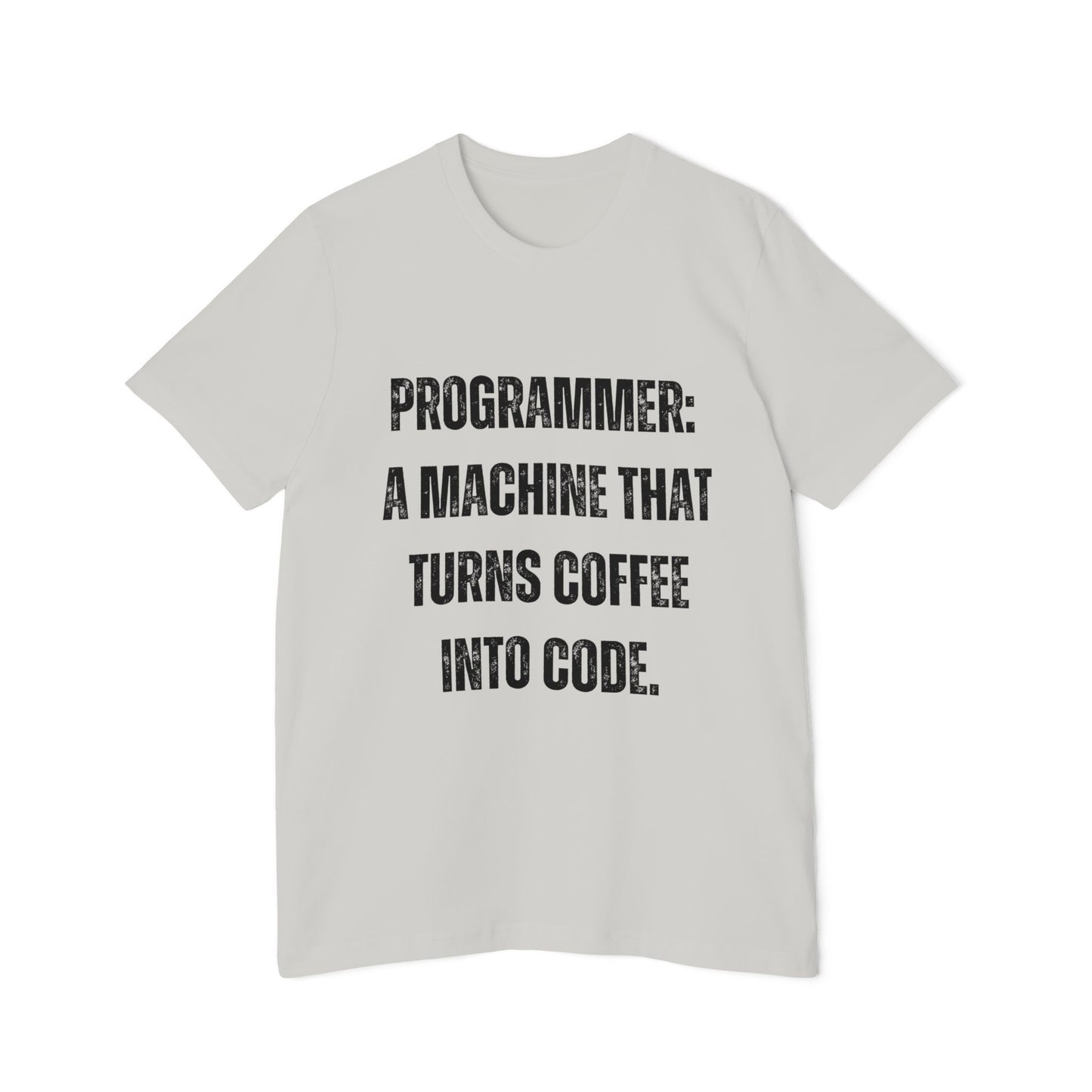 Programmer: A Machine That Turns Coffee into Code | Funny Developer T-Shirt | Coder Life Tee | Usha Creations