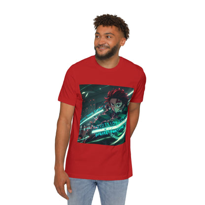 Tanjiro’s Cyber Sword Tee – Digital Demon Slayer Edition