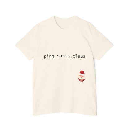 Ping Santa.Claus Network T-Shirt | Funny IT Christmas Gift 2024 | Perfect Network Engineer Secret Santa Gift | Usha Creations