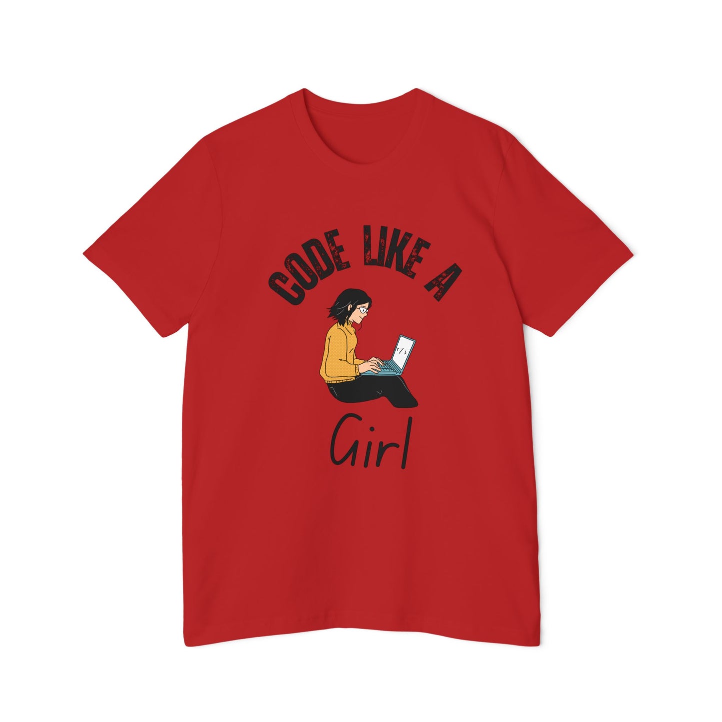 Code Like a Girl T-Shirt - Empowering Women in Tech Tee