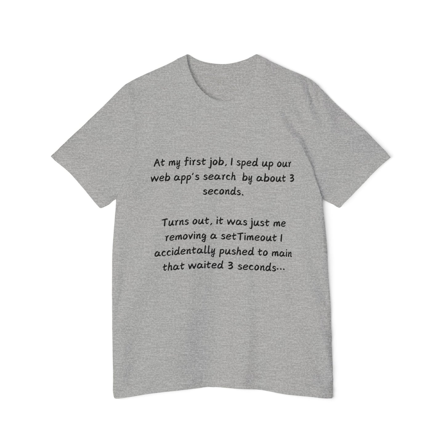 Accidental Debug Hero Web Dev Humor T Shirt | Coding Mistake Meme Tees | Usha Creations