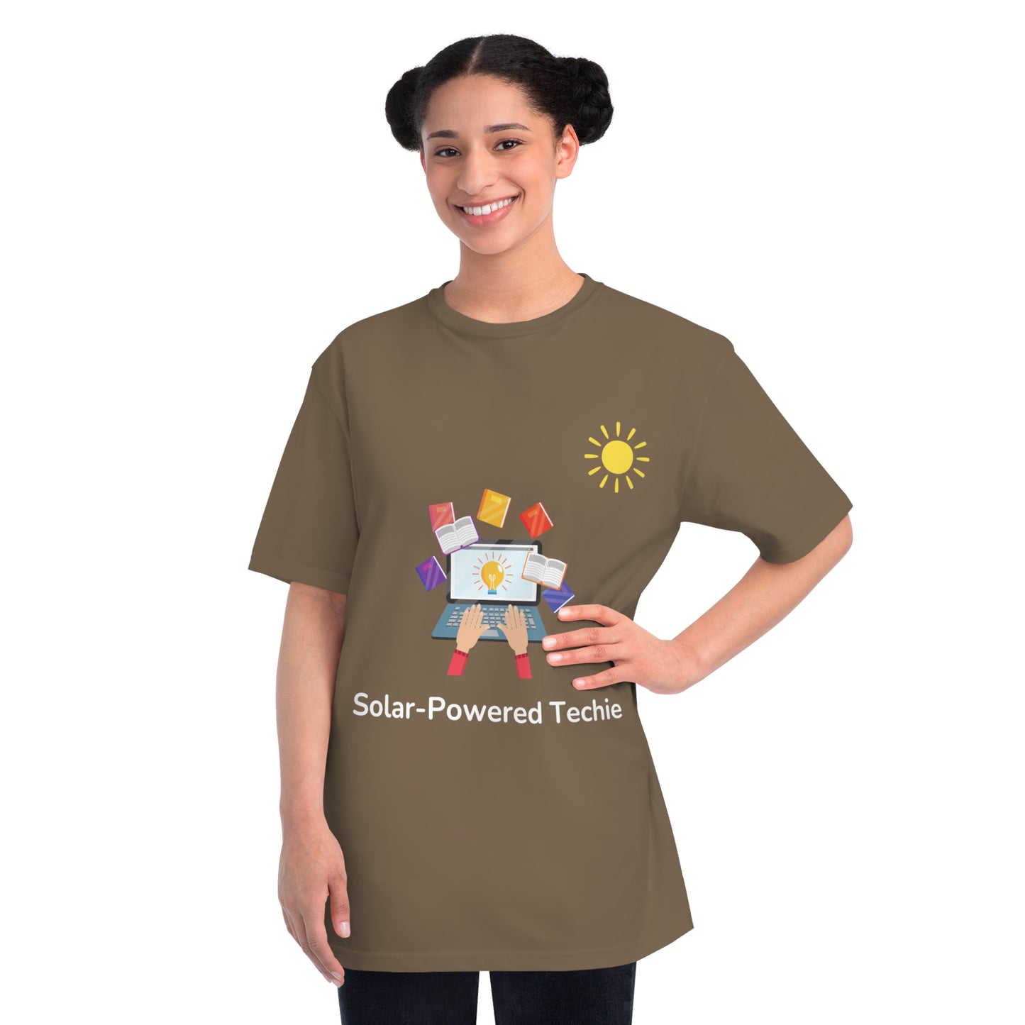 Solar-Powered Techie Tee | Eco-Friendly Coder Shirt | Usha Creations