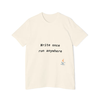 Write Once, Run Anywhere | Java Developer T-Shirt | Funny Coding Shirt | Usha Creations