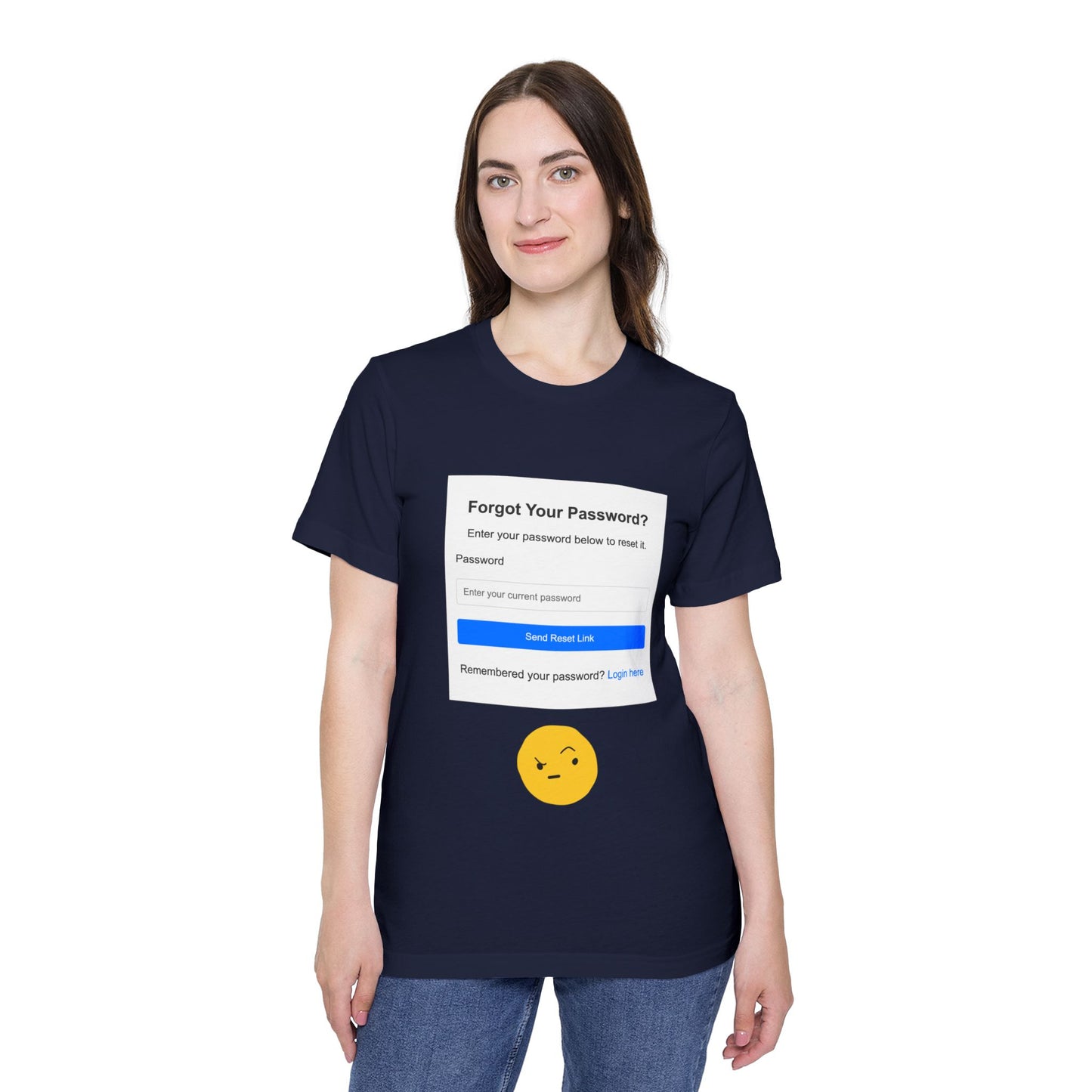 Forgot Password UI Fail Tech Humor T Shirt | Code Meme Tees | Usha Creations