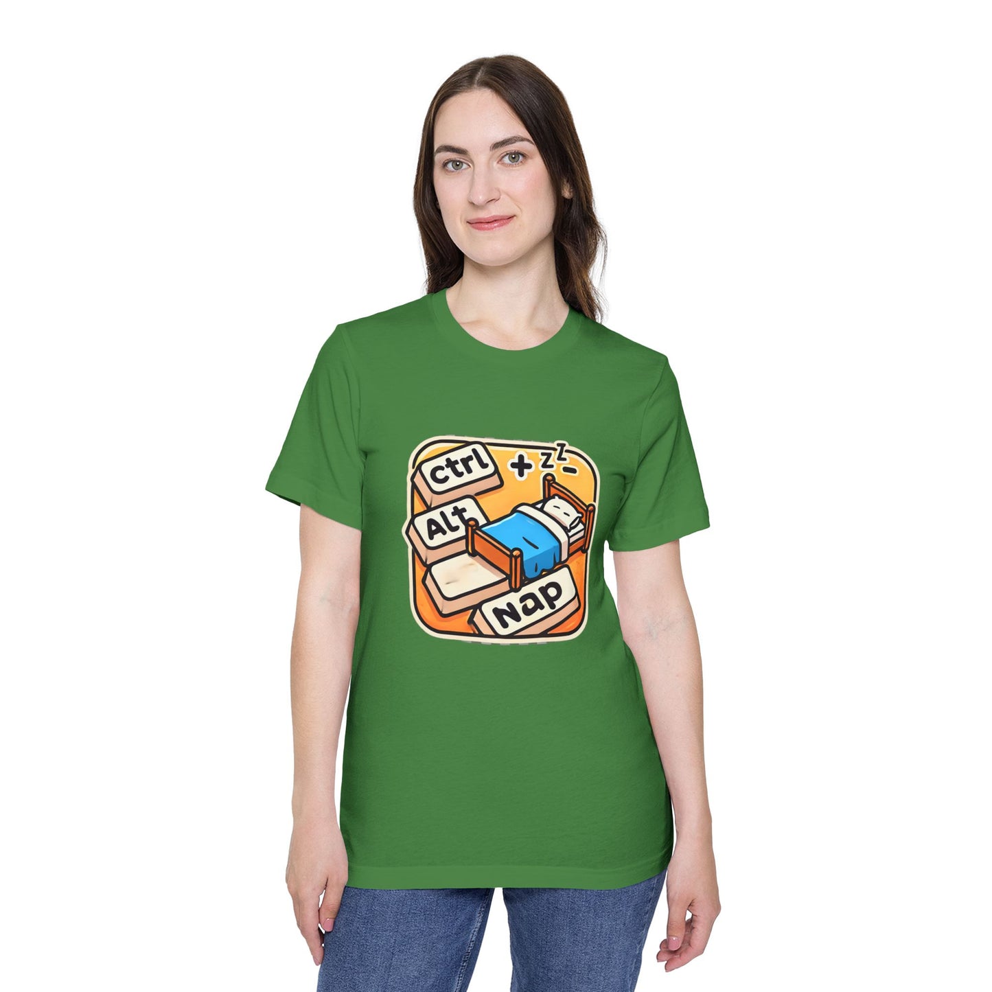 Ctrl+Alt+Nap Tech-Themed T-Shirt