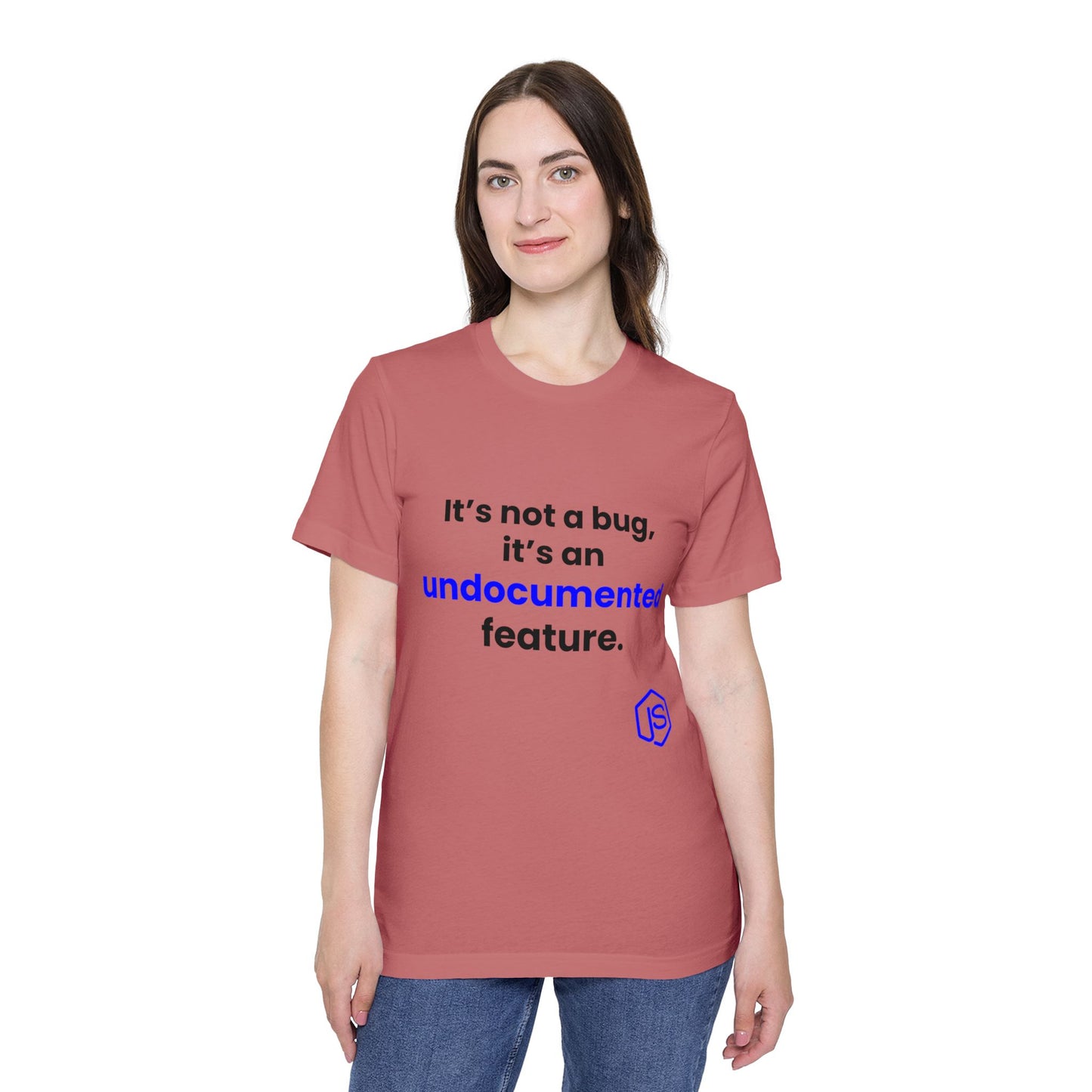 It’s Not a Bug, It’s an Undocumented Feature | Funny Coding T-Shirt for Developers | Usha Creations