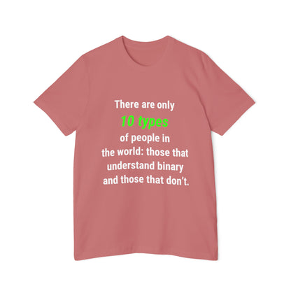 There Are Only 10 Types of People in the World: Those That Understand Binary and Those That Don’t | Funny Tech T-Shirt for Developers | Usha Creations