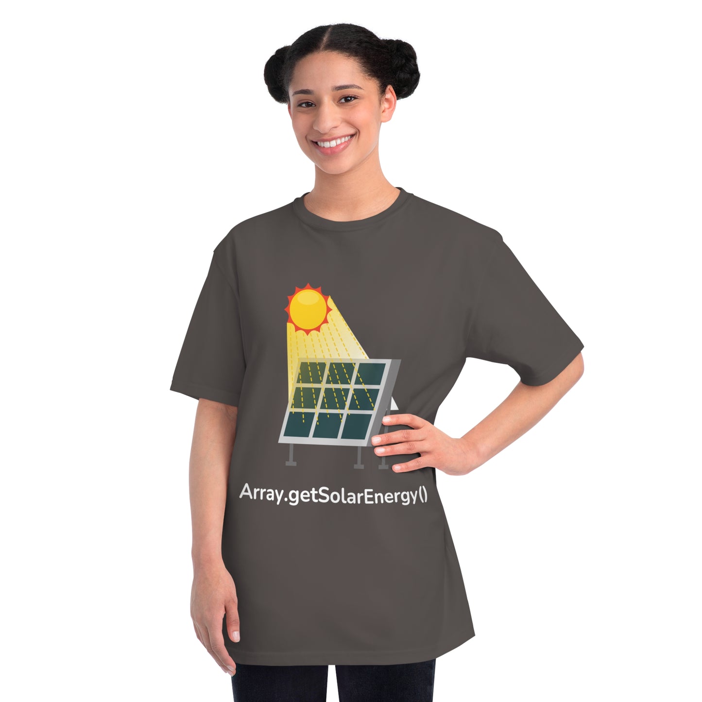 Array.getSolarEnergy() Tee | Eco Coder Solar Shirt | Usha Creations