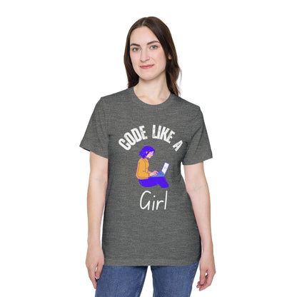 Code Like a Girl T-Shirt - Empowering Women in Tech Tee