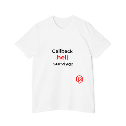 Callback Hell Survivor | Funny Coding T-Shirt for Developers | Usha Creations