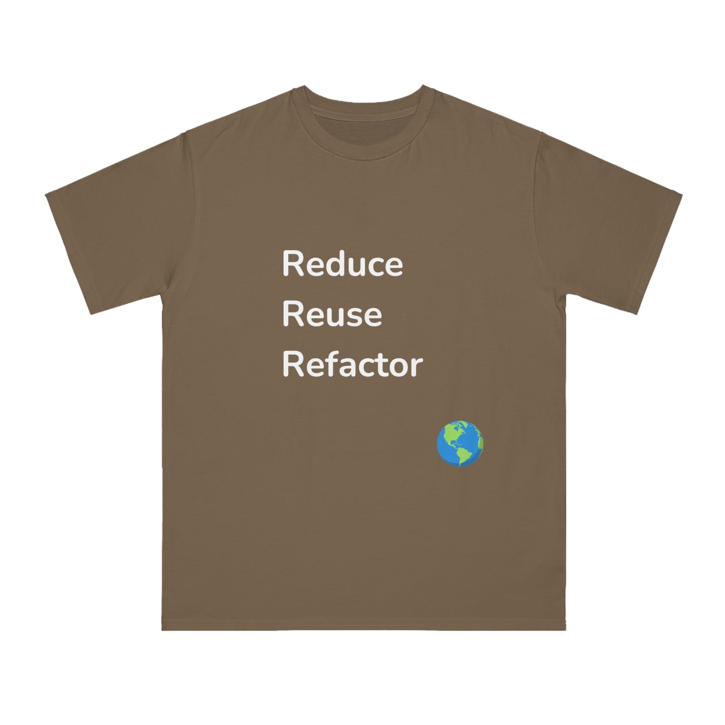 Reduce Reuse Refactor Eco Dev Tee | Green Coding Shirt | Usha Creations