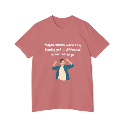 Programmer New Error Celebration Humor T Shirt | Debugging Victory Meme Tees | Usha Creations