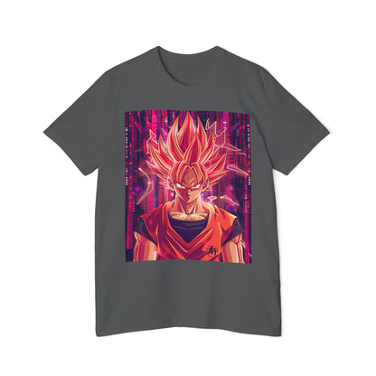 Goku Powering Up with Code Tee – Super Saiyan Coder Edition