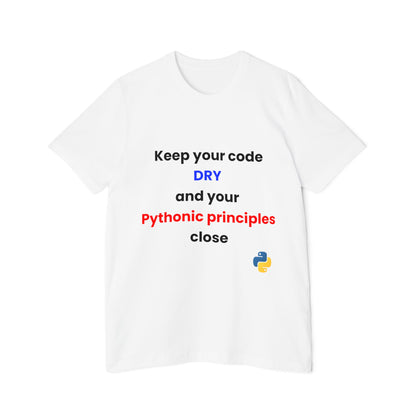 Keep Your Code DRY and Your Pythonic Principles Close | Funny Python Developer T-Shirt | Usha Creations