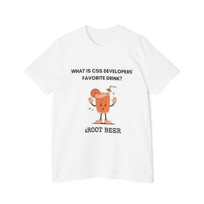 CSS Root Beer Web Developer Humor T Shirt | Front End Meme Tees | Usha Creations