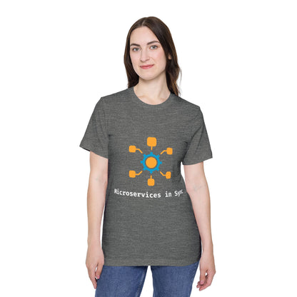 Microservices in Sync | System Design T-Shirt | Interview Series Tee | Usha Creations