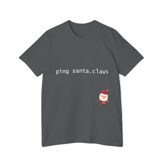 Ping Santa.Claus Network T-Shirt | Funny IT Christmas Gift 2024 | Perfect Network Engineer Secret Santa Gift | Usha Creations