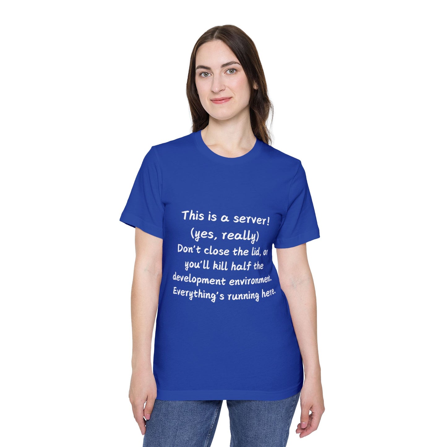 Laptop Server Dev Environment Humor T Shirt | Tech Setup Meme Tees | Usha Creations