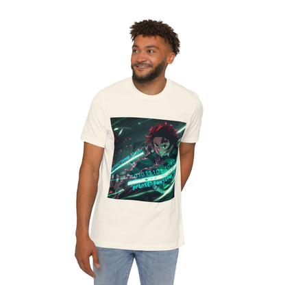 Tanjiro’s Cyber Sword Tee – Digital Demon Slayer Edition