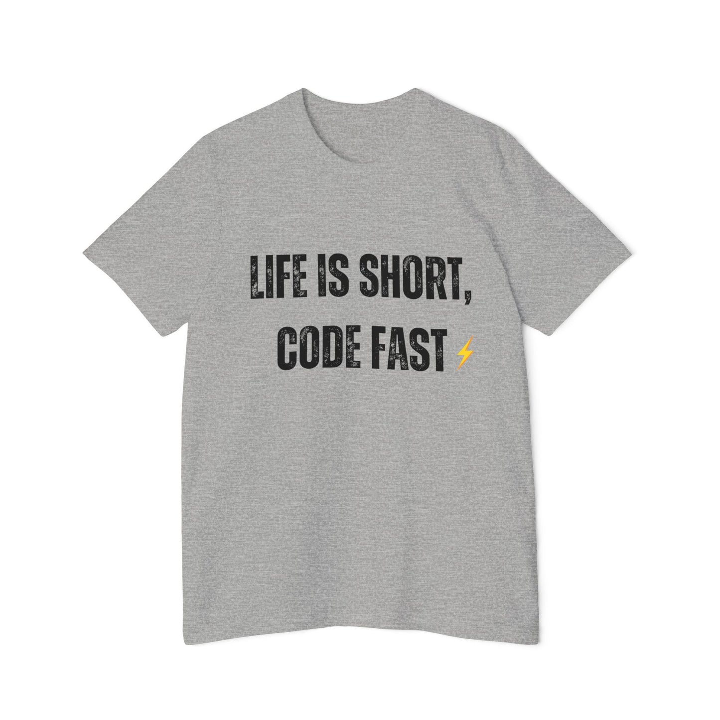 Life is Short, Code Fast T-Shirt - Motivational Programmer Tee