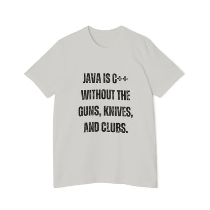 Java Is C++ Without the Guns, Knives, and Clubs | Funny Developer T-Shirt | Programming Humor Tee | Usha Creations