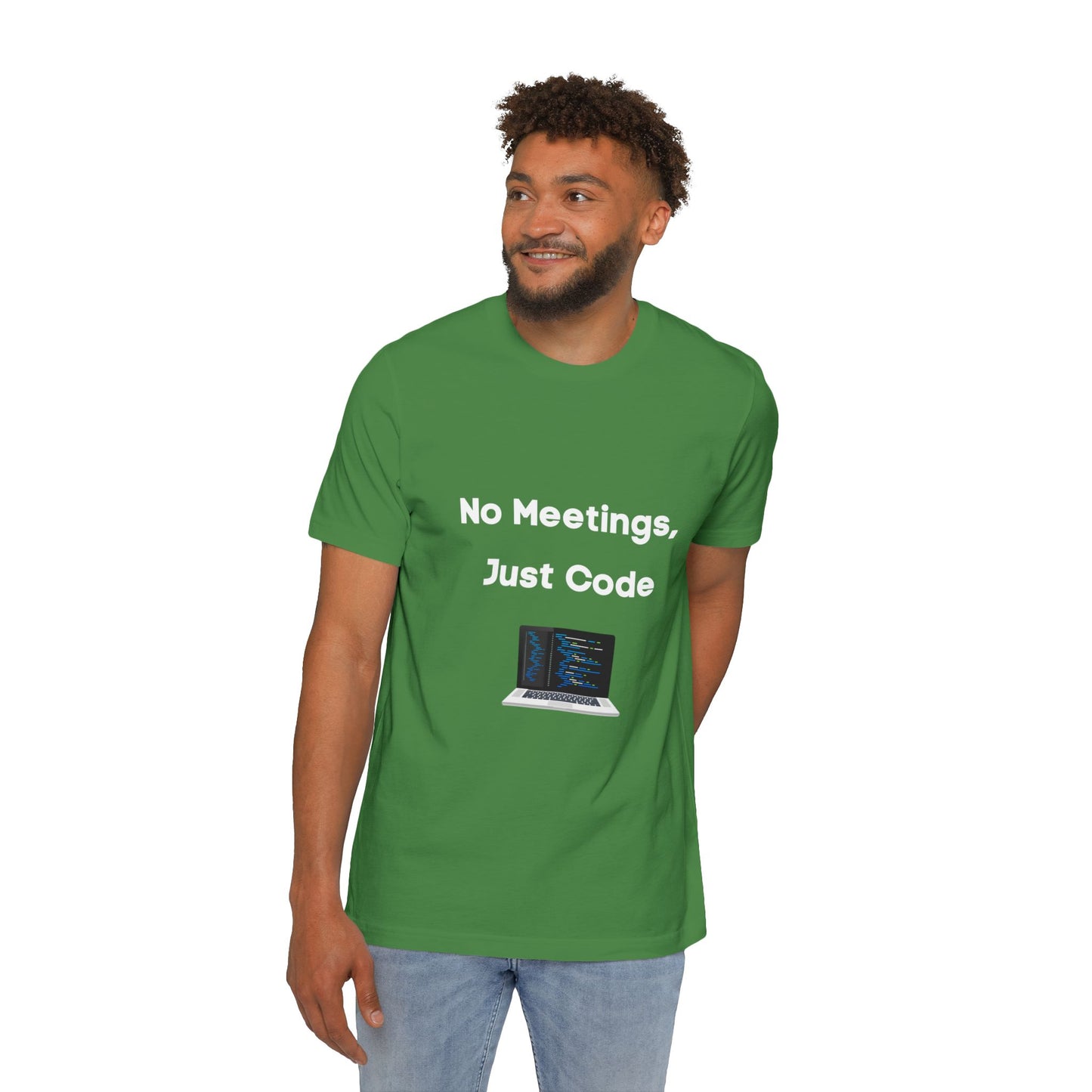 No Meetings, Just Code | Funny Developer T-Shirt | Usha Creations