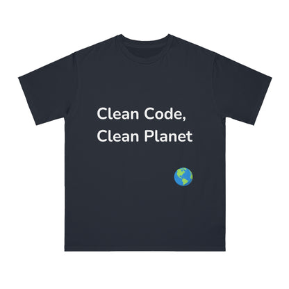 Clean Code, Clean Planet Eco Dev T-Shirt | Green Tech Tee | Usha Creations