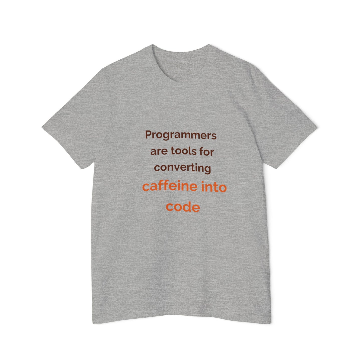 Programmers Are Tools for Converting Caffeine into Code | Funny Tech T-Shirt for Developers | Usha Creations