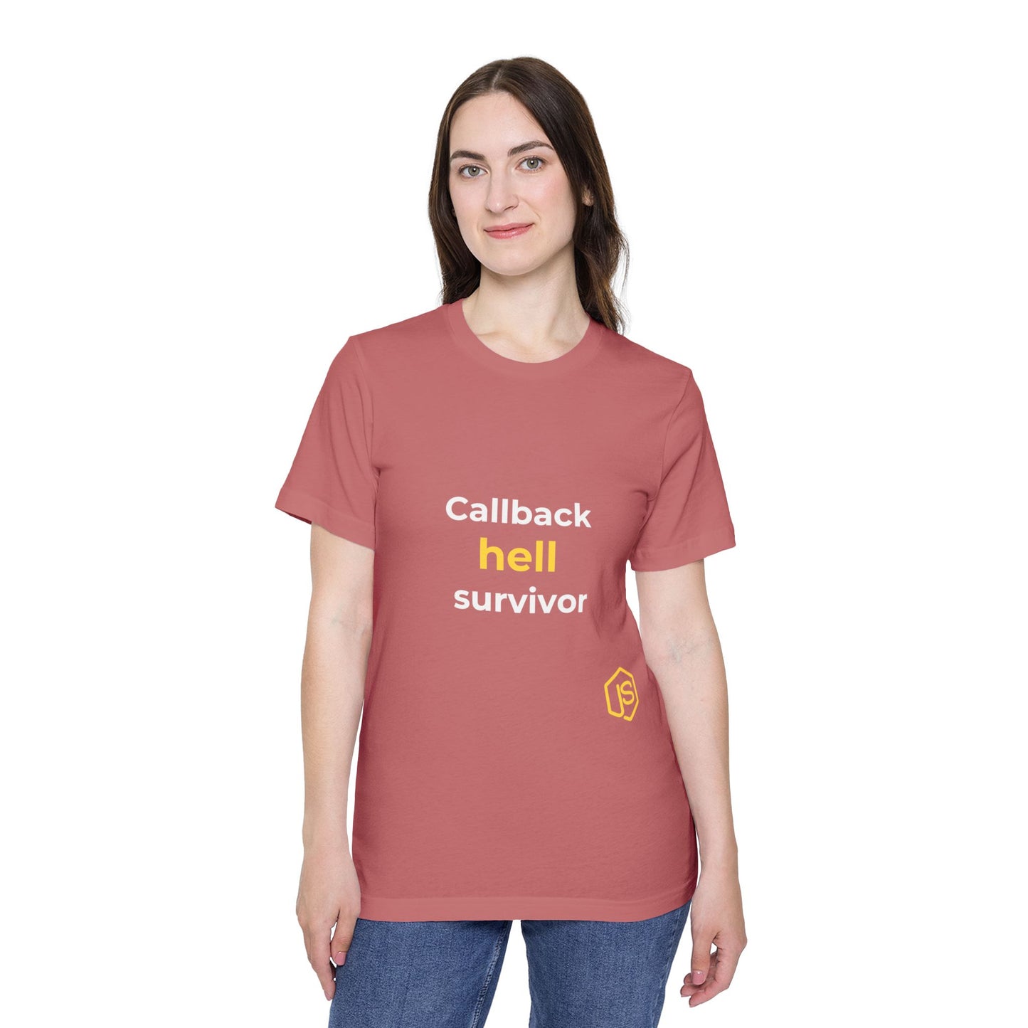 Callback Hell Survivor | Funny Coding T-Shirt for Developers | Usha Creations