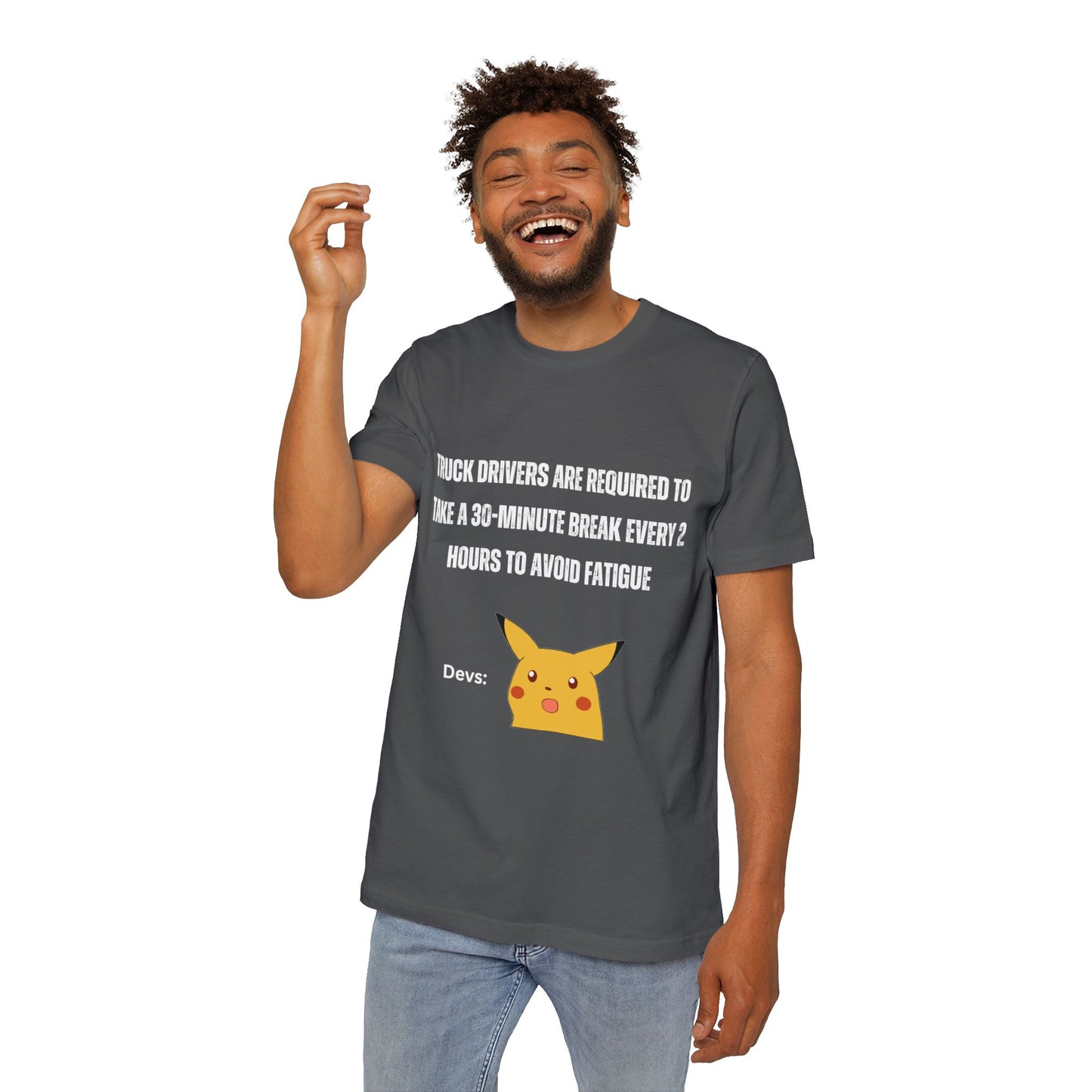 Developer Break Time Surprise Coding Humor T Shirt | Tech Work Culture Meme Tees | Usha Creations