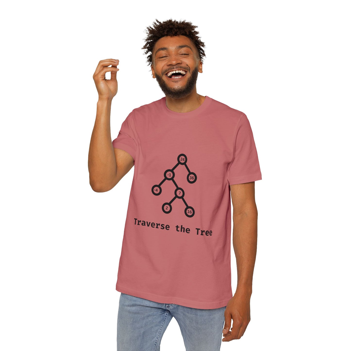 Traverse the Tree | Binary Search Tree Traversal | Interview Series T-Shirt | Data Structures Tee | Usha Creations