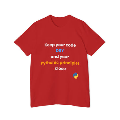 Keep Your Code DRY and Your Pythonic Principles Close | Funny Python Developer T-Shirt | Usha Creations