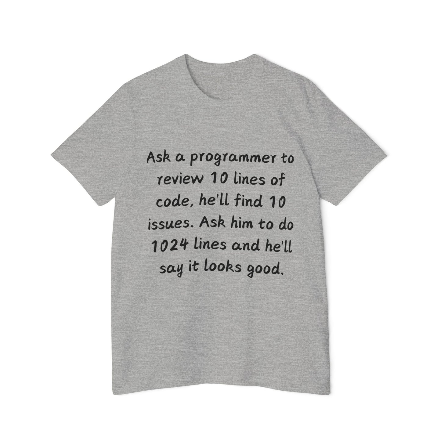 Code Review Irony Programmer Humor T Shirt | Developer Meme Tees | Usha Creations