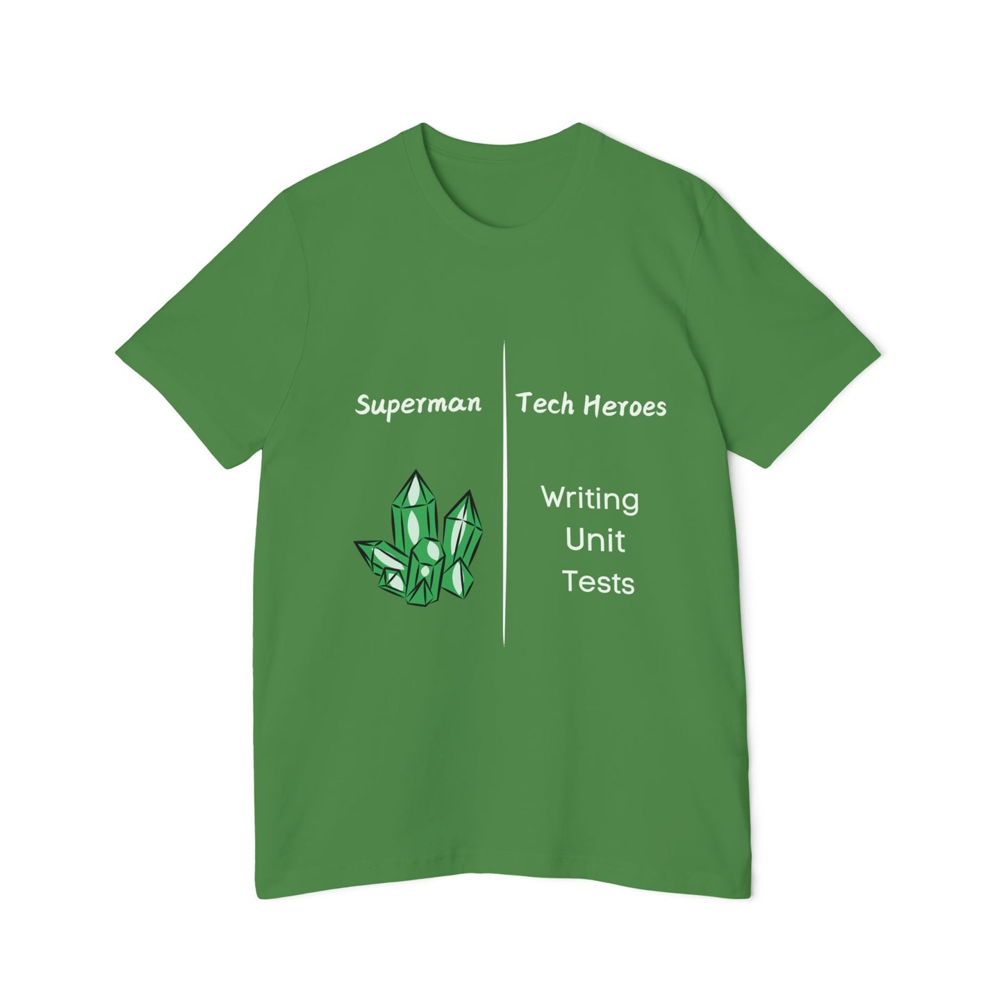 Superman vs Tech Heroes Unit Testing Humor T Shirt | Coding Meme Tees | Usha Creations