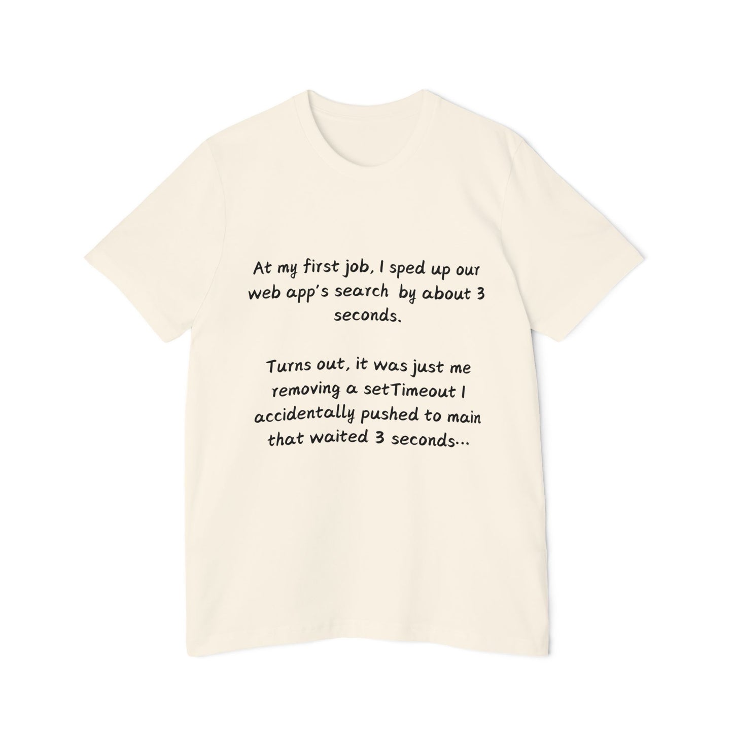 Accidental Debug Hero Web Dev Humor T Shirt | Coding Mistake Meme Tees | Usha Creations