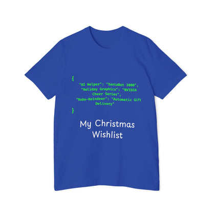 Tech Wishlist JSON T-Shirt | Funny Programmer Christmas Gift 2024 | Geek Holiday Humor | Usha Creations