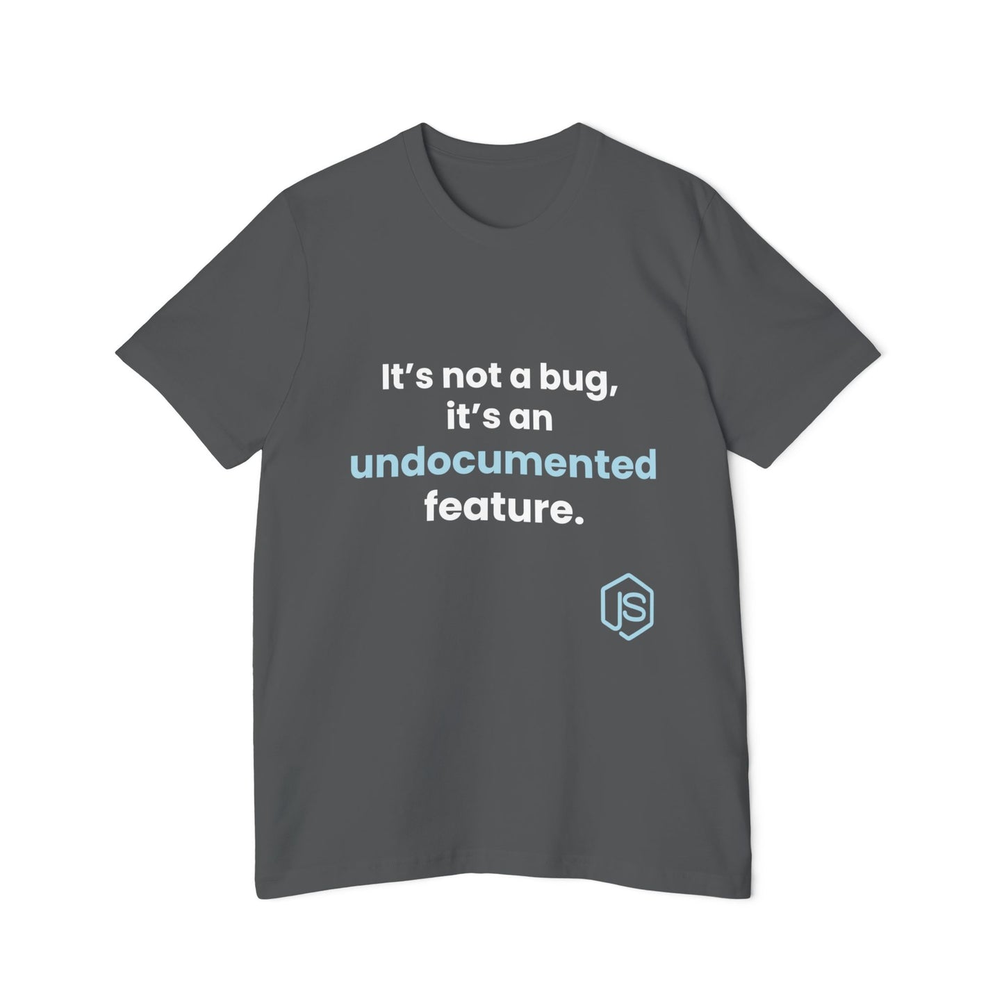 It’s Not a Bug, It’s an Undocumented Feature | Funny Coding T-Shirt for Developers | Usha Creations