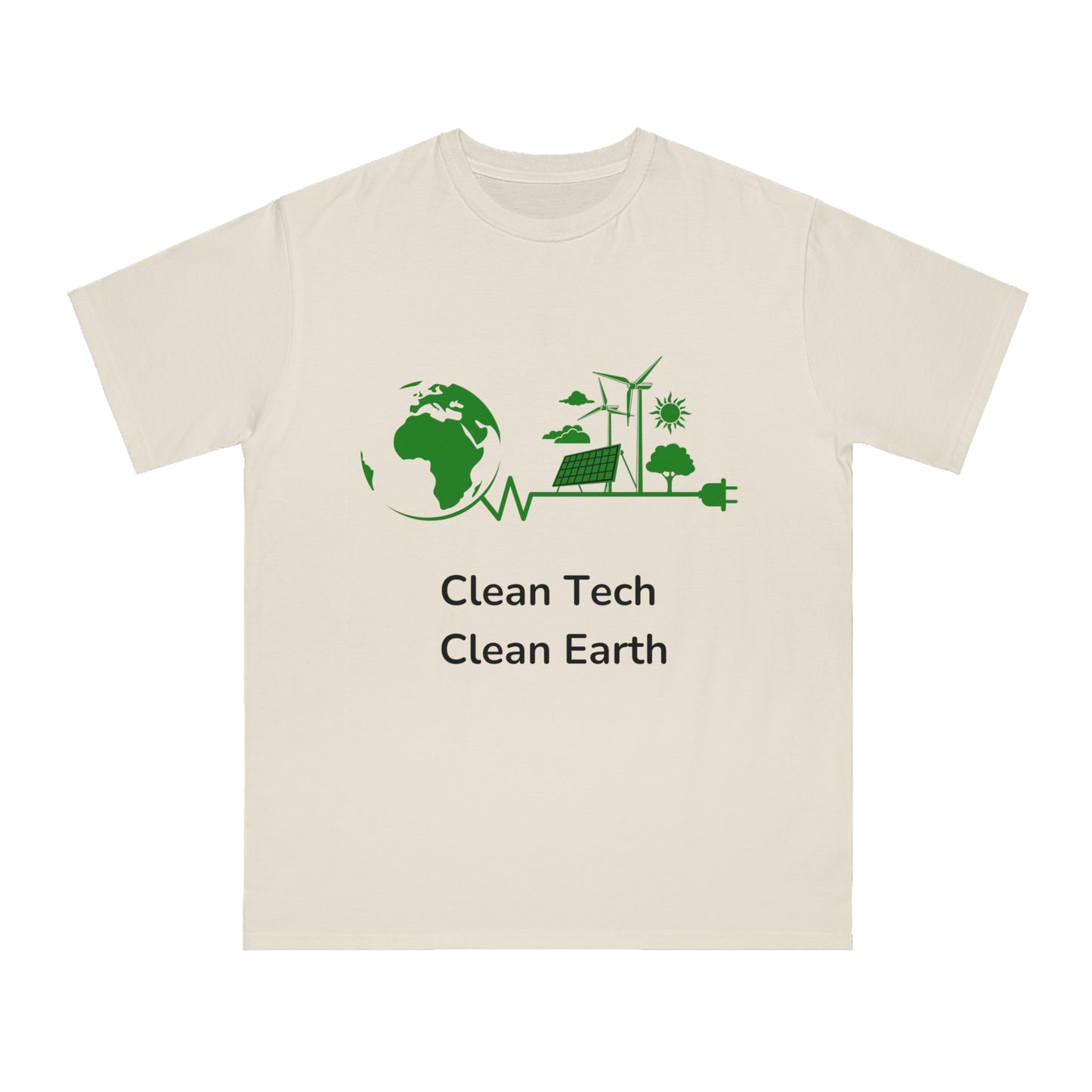 Clean Tech Clean Earth Tee | Renewable Energy Coder Shirt | Usha Creations