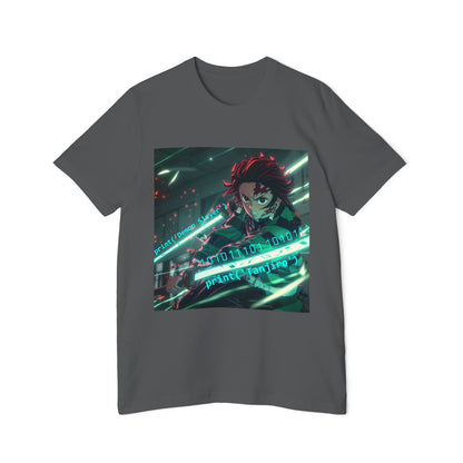 Tanjiro’s Cyber Sword Tee – Digital Demon Slayer Edition