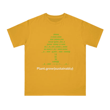 ASCII Tree Eco Code Tee | Plant.grow(sustainably) Shirt | Usha Creations