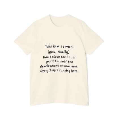 Laptop Server Dev Environment Humor T Shirt | Tech Setup Meme Tees | Usha Creations