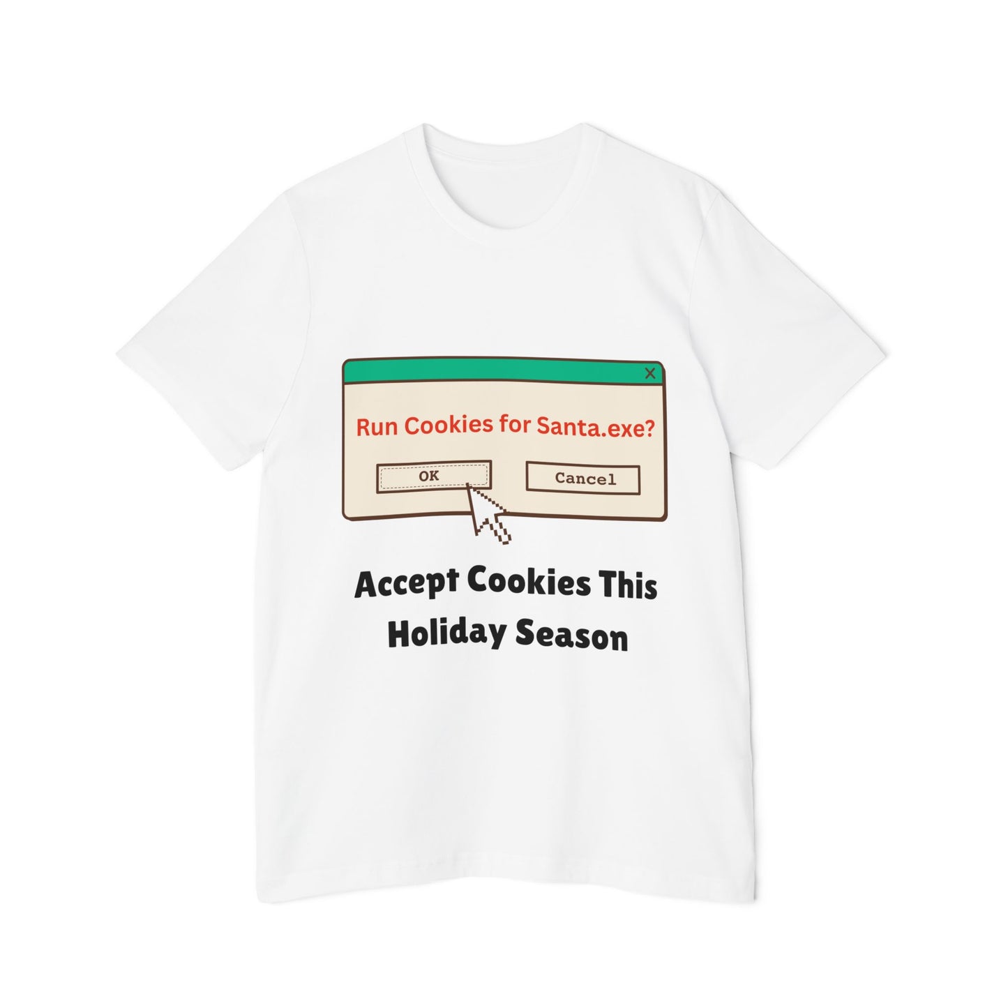 Christmas Cookie Code Humor T-Shirt | Tech Holiday Pun Meme Tees | Usha Creations