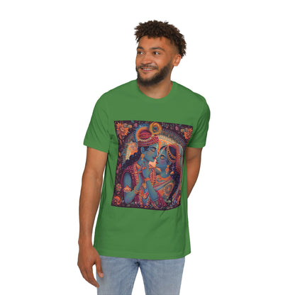 Divine Love Radha Krishna T-Shirt | Spiritual Design