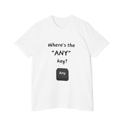 Any Key Confusion Tech Support Humor T Shirt | IT Helpdesk Meme Tees | Usha Creations