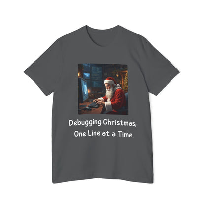 Santa's Code Workshop T-Shirt | Programmer Christmas Humor Tees | Usha Creations