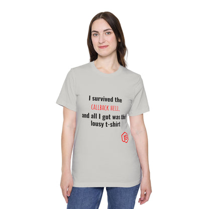 I Survived the Callback Hell, and All I Got Was This Lousy T-Shirt | Funny Coding T-Shirt for Developers | Usha Creations