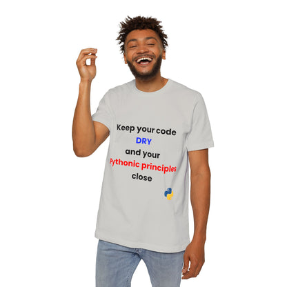 Keep Your Code DRY and Your Pythonic Principles Close | Funny Python Developer T-Shirt | Usha Creations