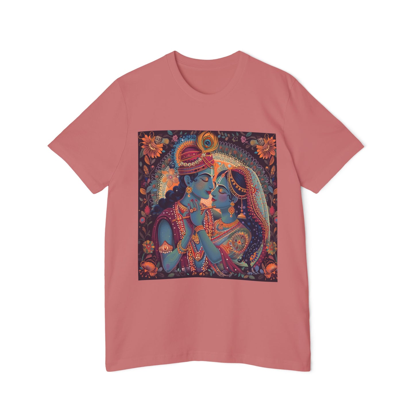 Divine Love Radha Krishna T-Shirt | Spiritual Design